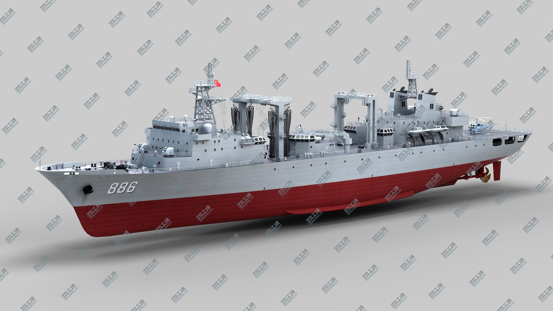 images/goods_img/2021040233/Chinese Navy Type 903  Auxiliary Ship 3D model/2.jpg